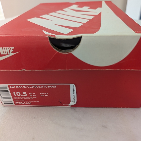 Nike Air Max 90 Ultra 2.0 Flyknit Red Box - Picture 2 of 6